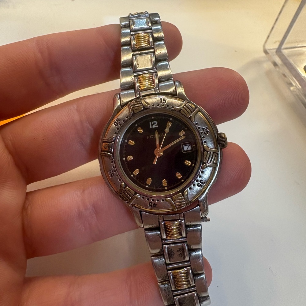 Fossil Silver and Gold Men's Watch